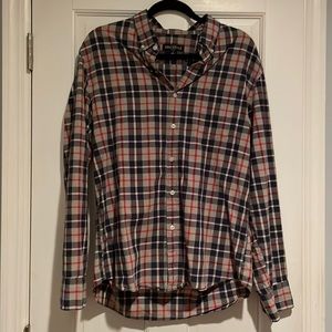 J Crew Mercantile Flex Burberry Plaid Button Down